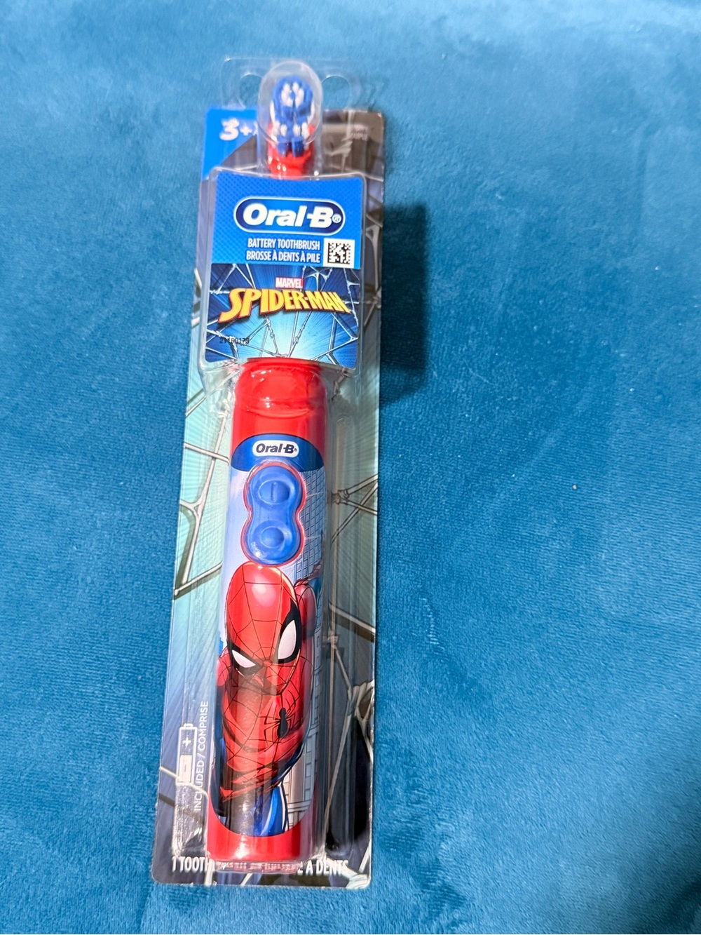 Oral-B Spider-Man Kids Battery Toothbrush - Red & Blue